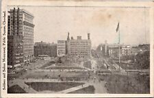 Postcard 1901-1907 Cleveland, Ohio PUBLIC SQUARE Undivided Back b/w areal view picture