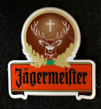 JAGERMEISTER STICKER “ORANGE CROSS”  2 3/4 x 3”￼ THICK & GLOSSY NICE picture