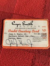 Roger Smith Hotels Paper Credit Card 1959 picture
