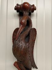 An Exceptional Sculpture in wood of a Pelican /Bird picture