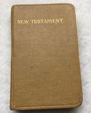 Vintage 1900s Pocket New Testament Bible Pocket Testament League Dated 1918 picture