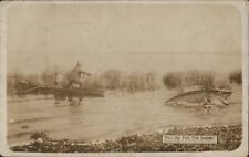 1912 RPPC Exaggeration  Postcard Toledo Ohio Fishing Pulling For The Shore picture