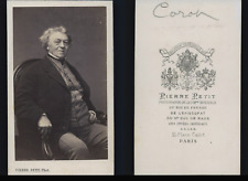 Pierre Petit, Paris, Camille Corot vintage albumen print CDV. picture