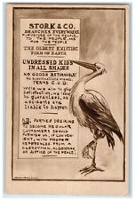 c1910's Stork & Co. The Oldest Existing Firm On Earth Unposted Antique Postcard picture