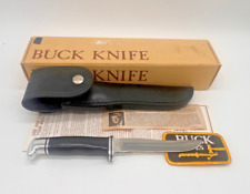 Never Used 1972-86 Buck Knife Model No. 105 Pathfinder, Patch, Paper Work & Box picture
