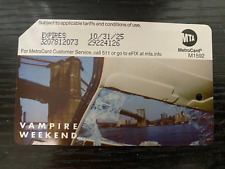 “Expired” Vampire Weekend Metrocard NYC MTA Brooklyn Bridge picture