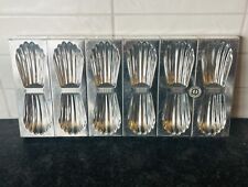 Vintage French 12 Slot Aluminum Madeleine Cookie Pan Candy Mold 1/2 picture