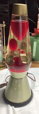 Vintage 1960's Classic Lava Lamp with Starlight Base Red Gold - Works Great picture