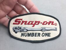 Snap-On Tool Number One Embroidered Patch Advertising Wrench 4.75