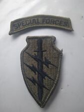 Patch- U S Army Subdued SSI- Special Forces With Tab  (22-1188) picture