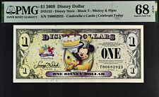 2009 $1 Disney Dollar Mickey & Pluto PMG 68 Superb Gem Unc EPQ DIS 152 T00692923 picture