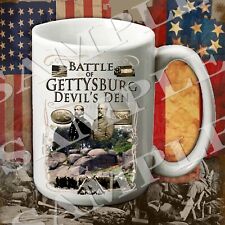 Devil's Den Battle of Gettysburg 15-ounce American Civil War themed coffee mug picture