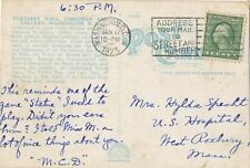 Cancel/Postcard - Washington DC 1923 ADDRESS YOUR MAIL TO STREET AND NUMBER picture