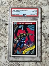 1990 Marvel Universe Series 1 Wolverine (Patch) #37 PSA 10 GEM MINT (Impel) picture