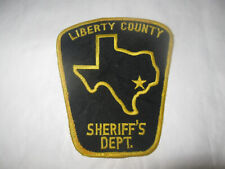 LIBERTY COUNTY TEXAS SHERIFF POLICE PATCH picture