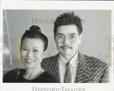 1987 Press Photo Fashion designers Hino and Malee, Michigan - afa72220 picture