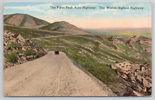 Cascades Colorado Pikes Peak Auto Highway Divided Back Postcard picture