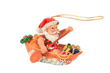 Hawaiian Canoeing Santa Claus Christmas Tree Ornament by Island Heritage #13077 picture