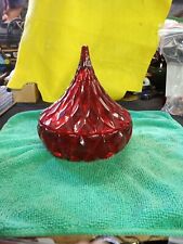 Shannon Godinger Hershey Kisses Ruby Red Cut Crystal Kiss Covered Dish picture