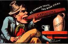 Antique Capadura Cigar/Segar Advertising Victorian Trade Card picture