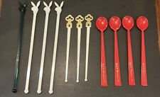 Lot of Vintage Playboy Bunny 21 Club Cocktail Swizzle Sticks Stirrers Spoons picture