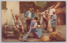 Art~French Artist Leon Augustin Lhermitte~The Harvesters' Wages”~1882~Vintage PC picture