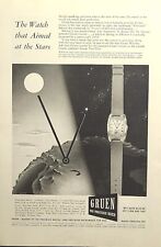 Gruen Curvex Watch Precision Instruments For War Vintage Print Ad 1944 picture