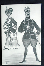 Early Military Humor, Soldier & Well Dressed Lady, circa 1900 picture
