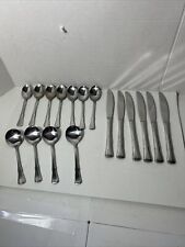 Lot Of 17 RARE Vintage NORTHLAND STAINLESS KOREA Spoons & Knives Pattern ? picture