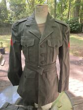Orginal WWII USMC Dress  Id'ed UNIFORM BLOUSE &TROUSERS  PFC  picture