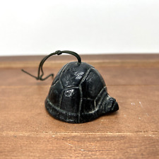 Vintage Cast Iron Metal Turtle Bell Ornament, Made In Japan picture