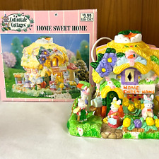 2001 COTTONTALE COTTAGES - HOME SWEET HOME Porcelain Easter House w/Light & box picture