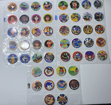 1994 Collect A Card Mighty Morphin Power Rangers Caps Pogs RARE Completed 1-50 picture