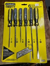 Vintage Stanley Thrifty 6pc Screwdriver Set USA NOS NEW SEALED Tools picture