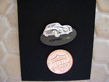 PORSCHE OFFICIAL DEALER ISSUED 356 GMUND COUPE LAPEL PIN SILVER RHODIUM NIB picture
