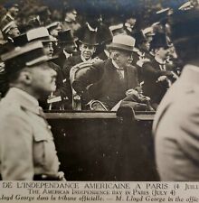RPPC Paris American Independence Day 1918 Mr Lloyd George France July 4th PCBG6A picture