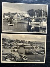 Denmark 1920s? - 2 Postcards / Marina / Boats picture