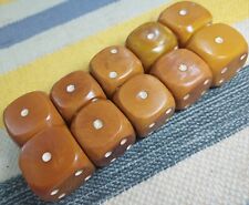 old bakelite amber 442 grams 35*35 mm 10 Piece dice  suitable for rosary picture