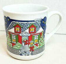 Schmidt Brasil Porcelana Christmas Scene Coffee Cup Mug  picture