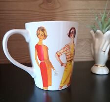 Vtg Retro Fashion Coffee Mug Simplicity 1960s Sew Patterns Mod MCM Mid Century picture