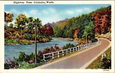 Chehalis WA-Washington, Highway, Scenic View, Vintage Postcard picture
