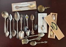 Vintage Collectible Spoon Lot - 17 Old Spoons picture