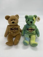 Hard Rock Cafe Hollywood/Maui Tie Dye Beanie Bears Lot Of 2￼ picture