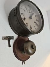 Antique WWI Seth Thomas Ship's Bell Strike 'Bottom Bell' Brass Ship Wall Clock picture