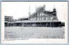 Pre-1907 NEWARK NJ MARKET STREET DEPOT BUILDING TRAIN STATION I. STERN POSTCARD picture