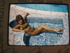 ORIGINAL 1950S JAYNE MANSFIELD ,  35MM PHOTO SLIDE, IN POOL, # 02 picture