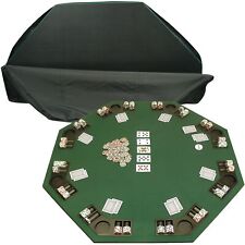 Trademark Poker Deluxe Solid Wood Poker and Blackjack Table Top with Case, Green picture