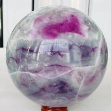 3280G Natural Fluorite ball Colorful Quartz Crystal Gemstone Healing picture