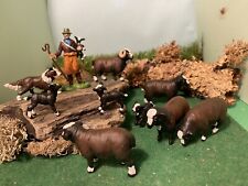 Vintage Britain’s farm Balwen Sheep, Shepherd And Sheepdog, unique customise picture