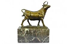 Signed Original Male Bull Farm Matador Bronze Statue Sculpture Figurine Art SALE picture